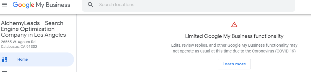 COVID-19 Google My Business Issues