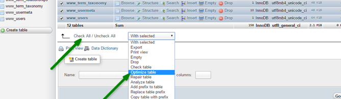 optimize-myphp-admin-wordpress