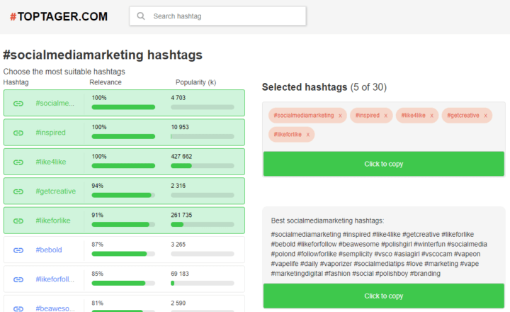 toptager free instagram tool
