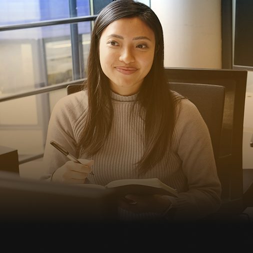 Marketer reviewing AI search visibility notes